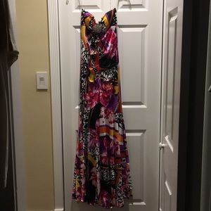 Formal beautiful strapless long dress